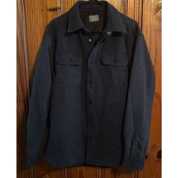 Berkley Jensen gray men’s button up jacket size large - Picture 1 of 3